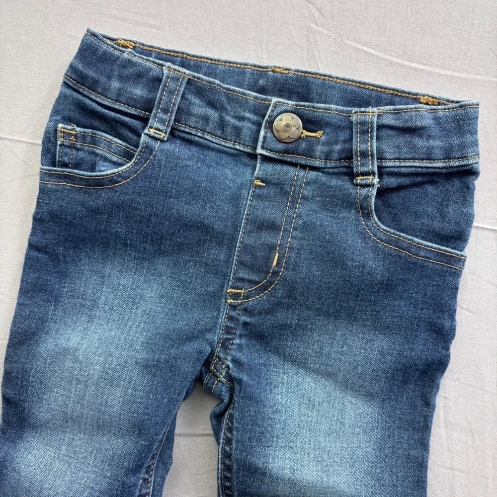 Garanimals‎ Toddler Girls Dark Wash Skinny Jeans Size 3T Adjustable Waist